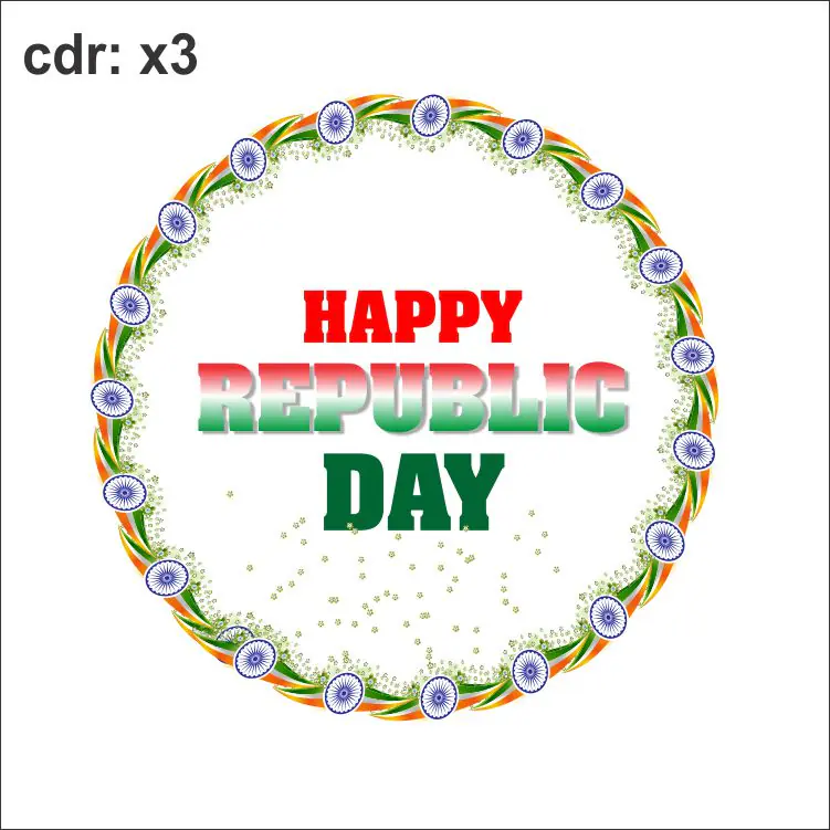 26 january republic day vector