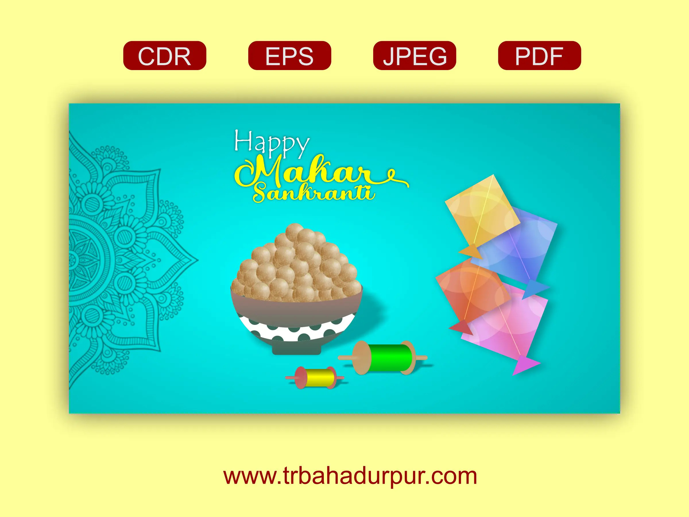 makar sankranti design 2022 cdr