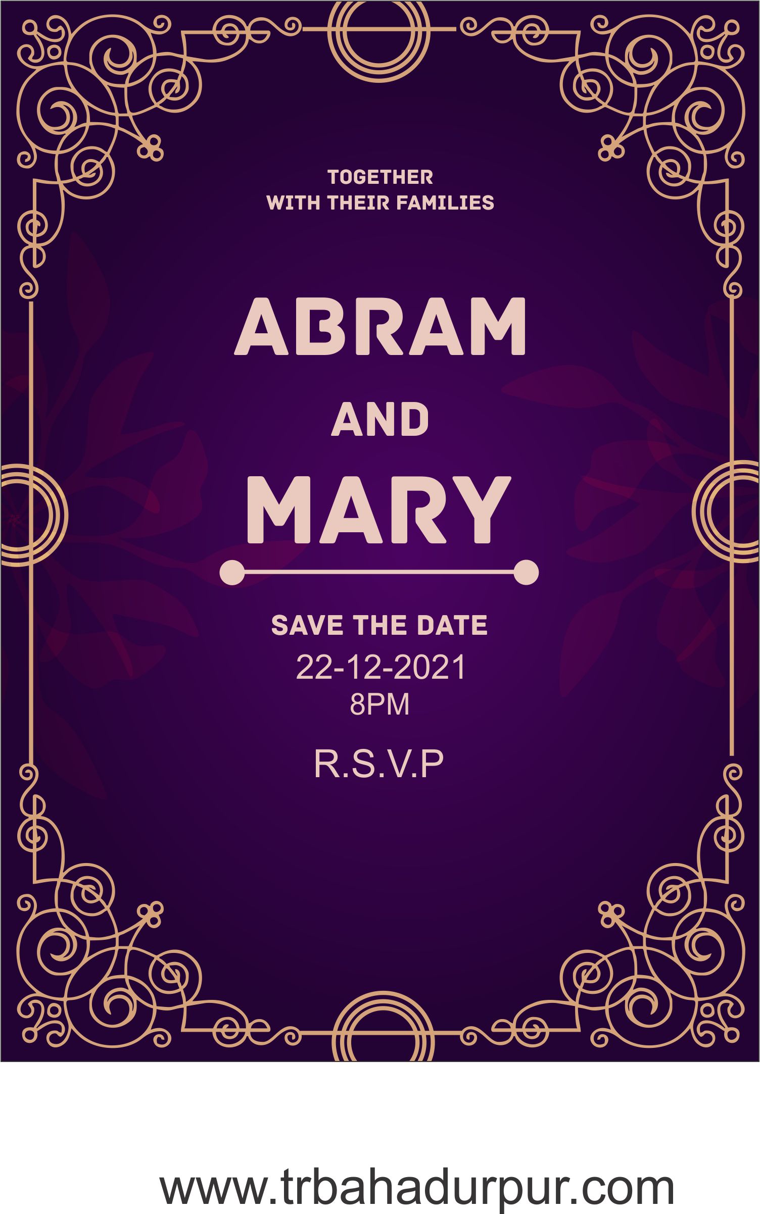 wedding invitation card design