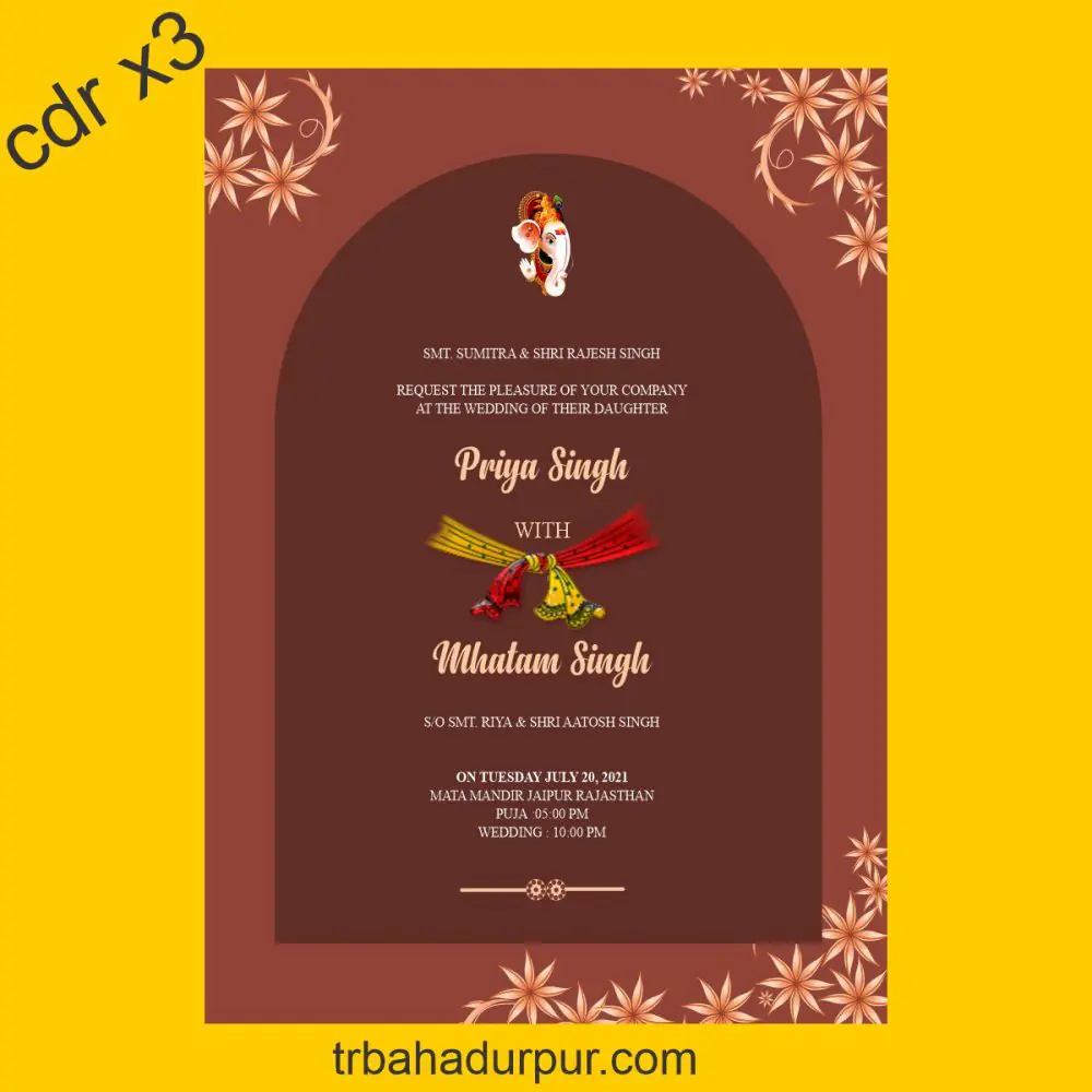 whatsapp wedding card design