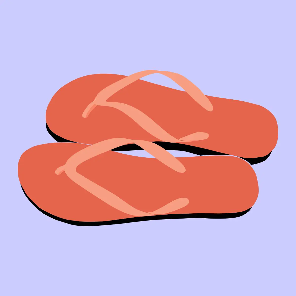 Sleepar, chappal vector design
