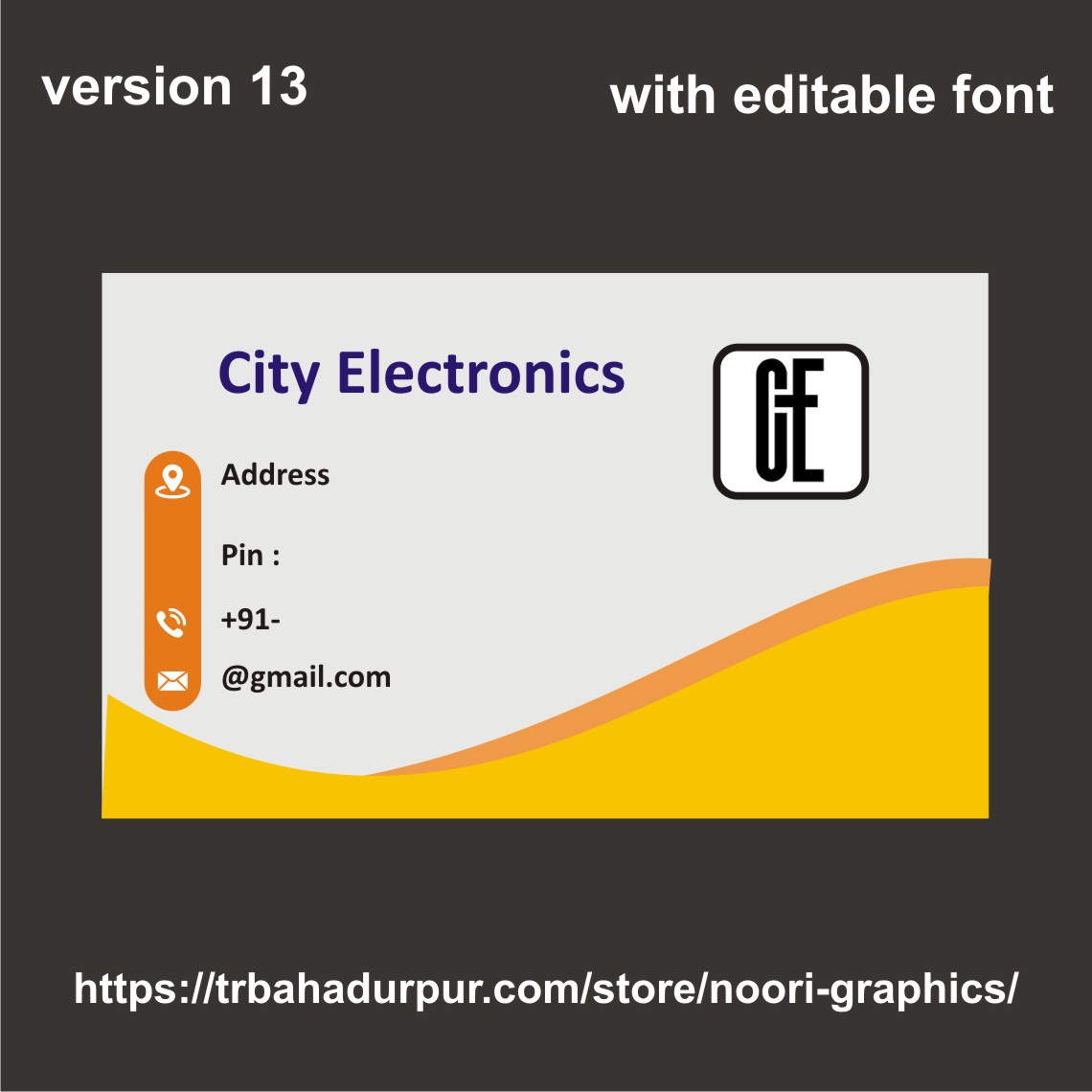 electronic visiting card business card flex banner