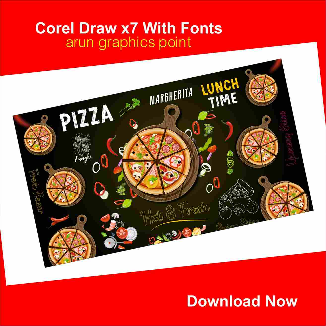 Pizza Wallpaper design
