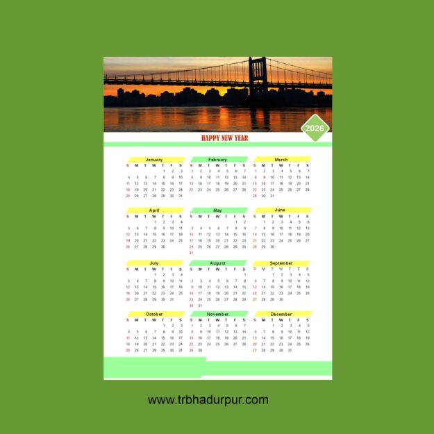new 2026 calendar design