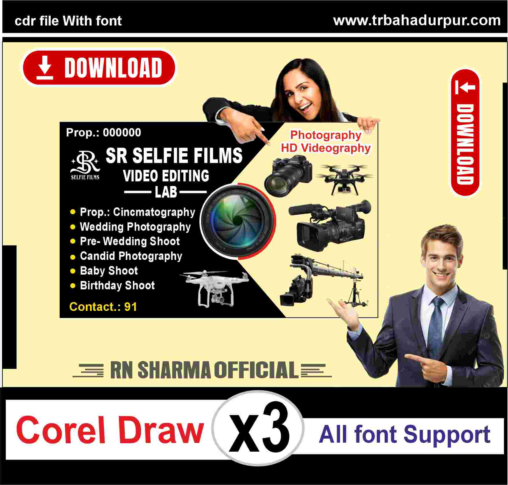 Photography & Videography Visiting Card