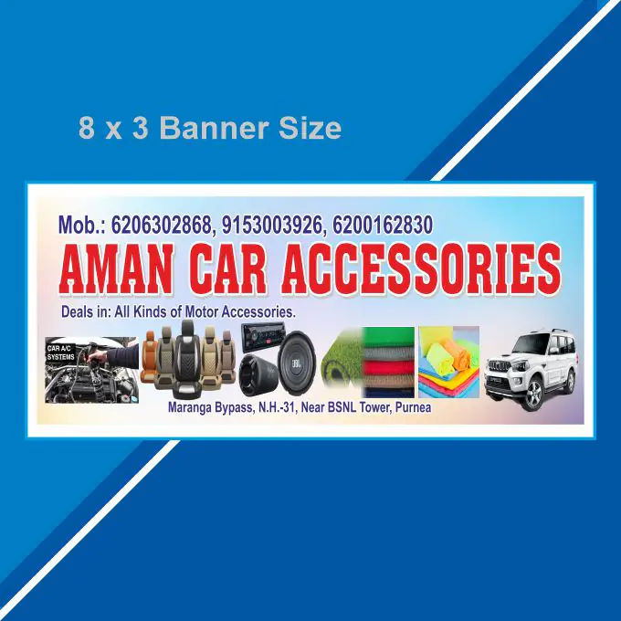 Car Shop Banner Design Cdr