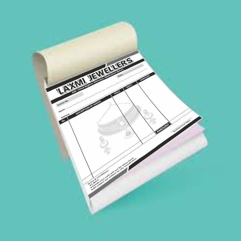 Jewellers Shop Bill Book Cdr