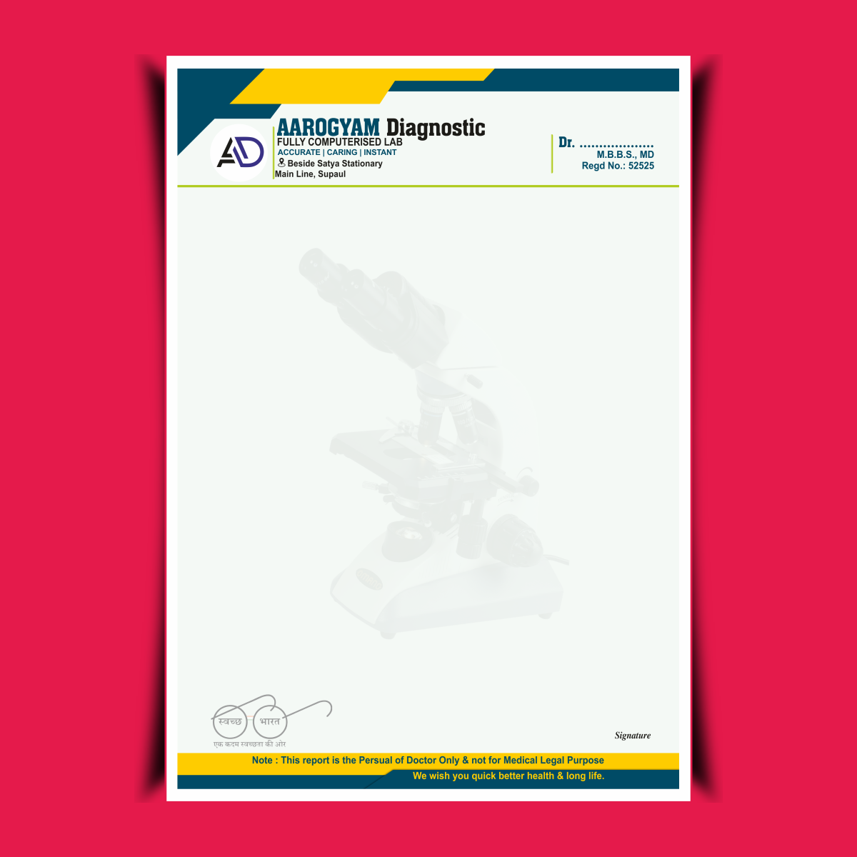 Pathology Lab Report Paid Design