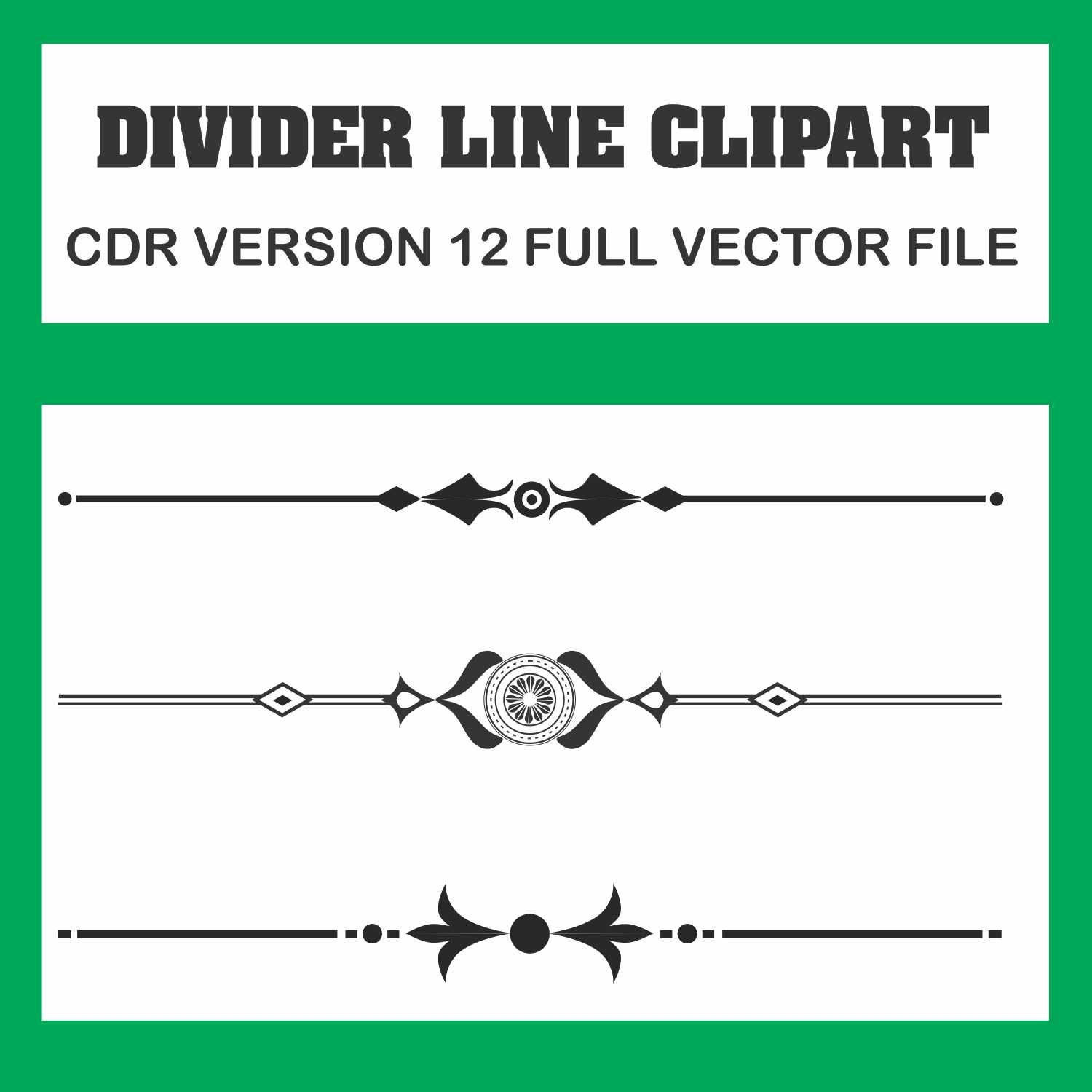 Set of decorative divider
