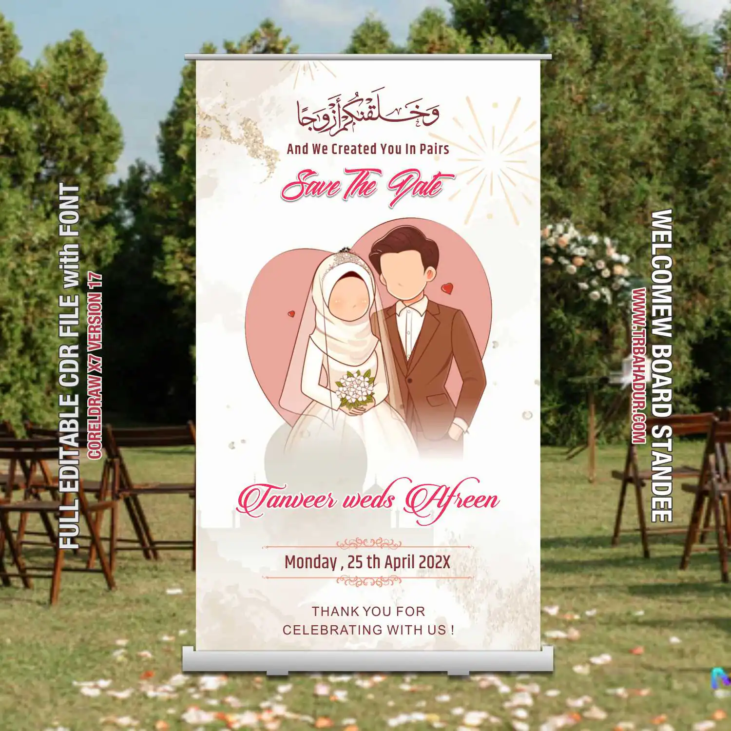 Wedding Banner Standee