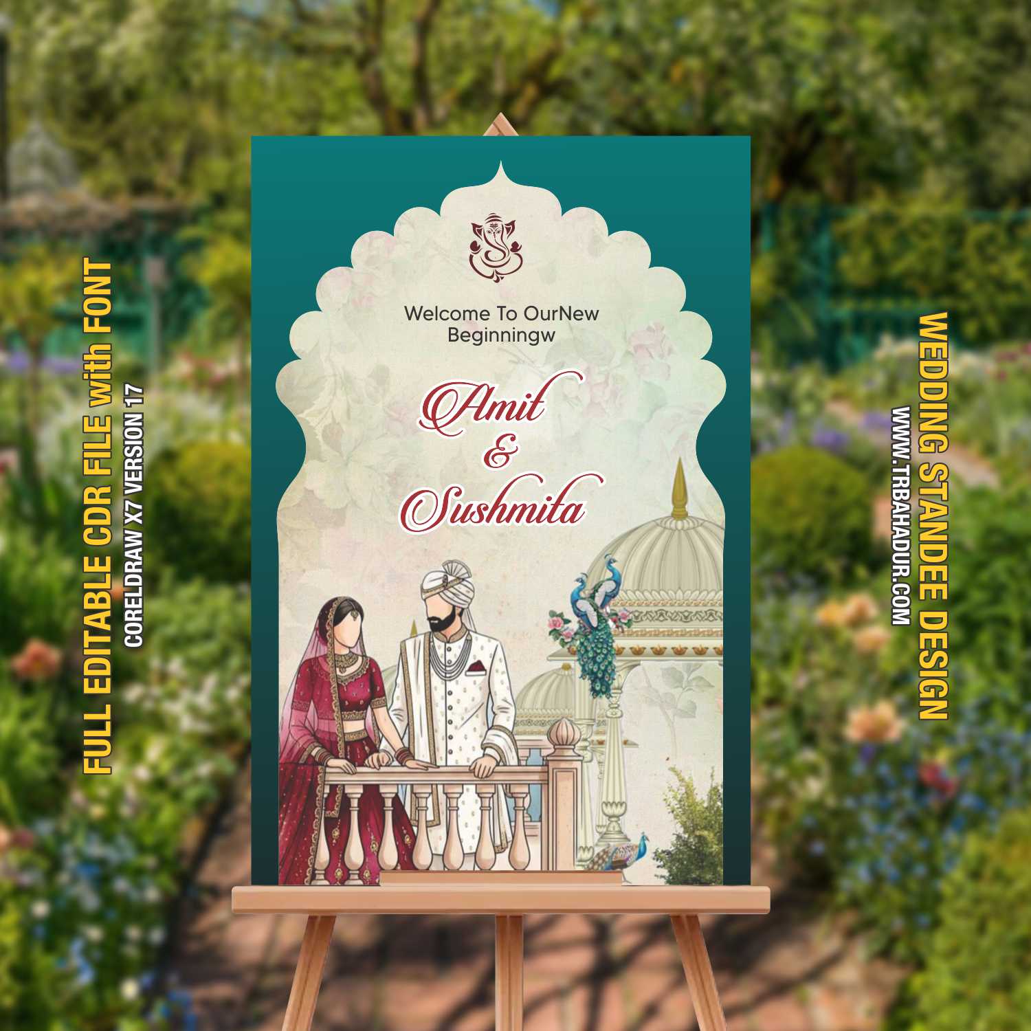 Wedding Welcome Banner Design Template