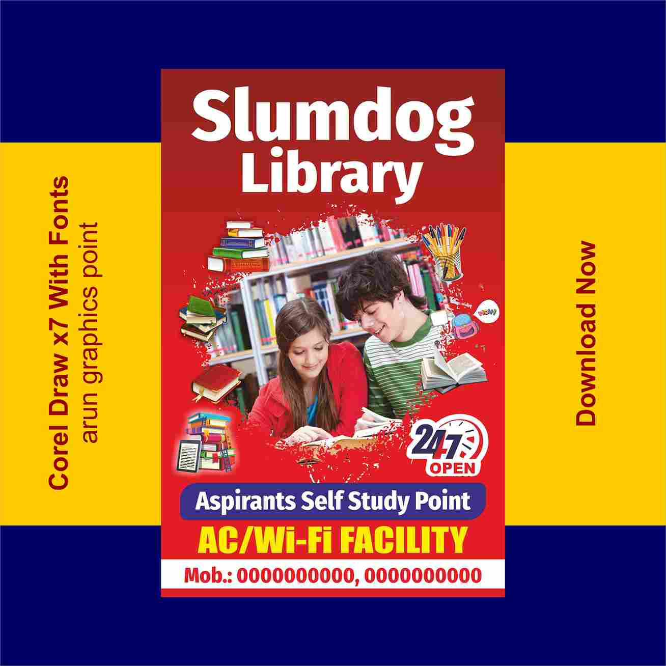 Library Stand board Design