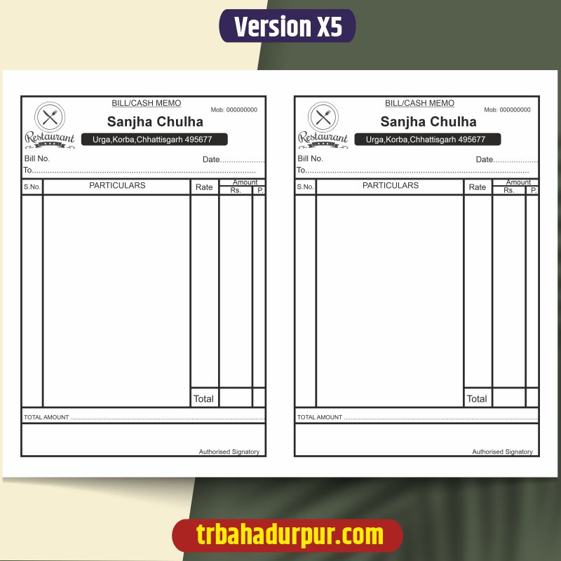 Hotel Billbook Black & White