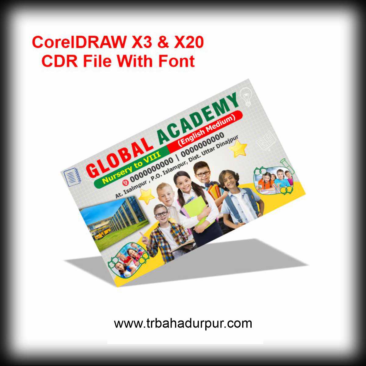 Academy Visiting Card CDR File