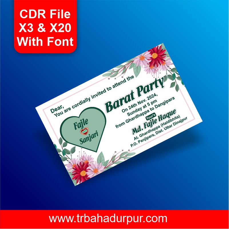 Barat Card Design CDR File