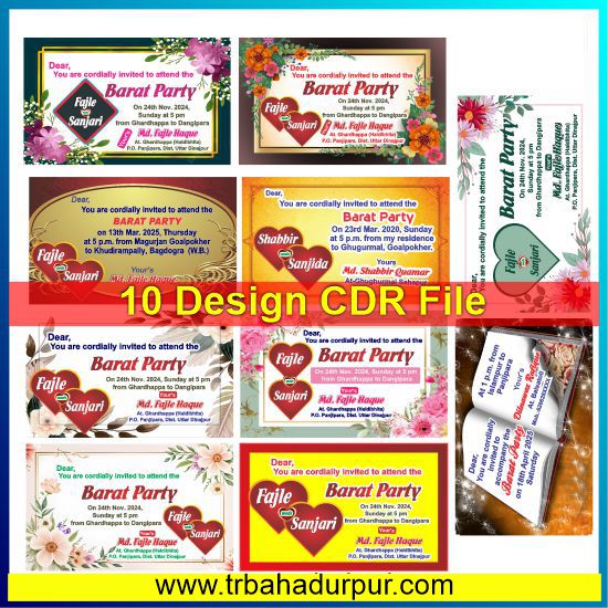 Barat Party 10 Design CDR File