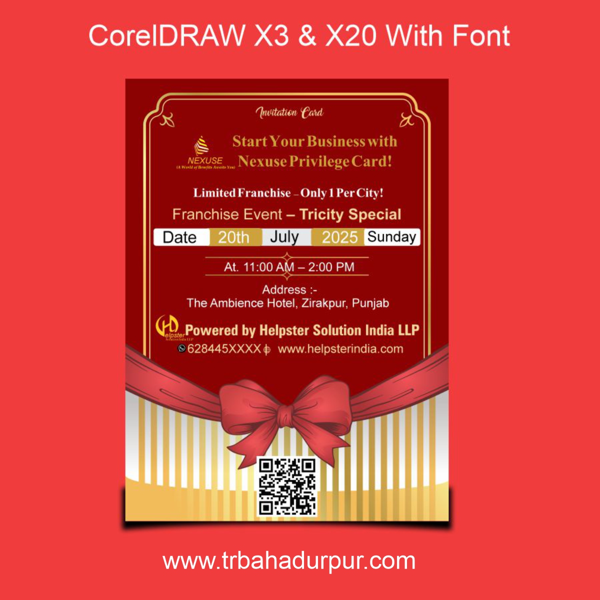 Event Invitation Card CDR File