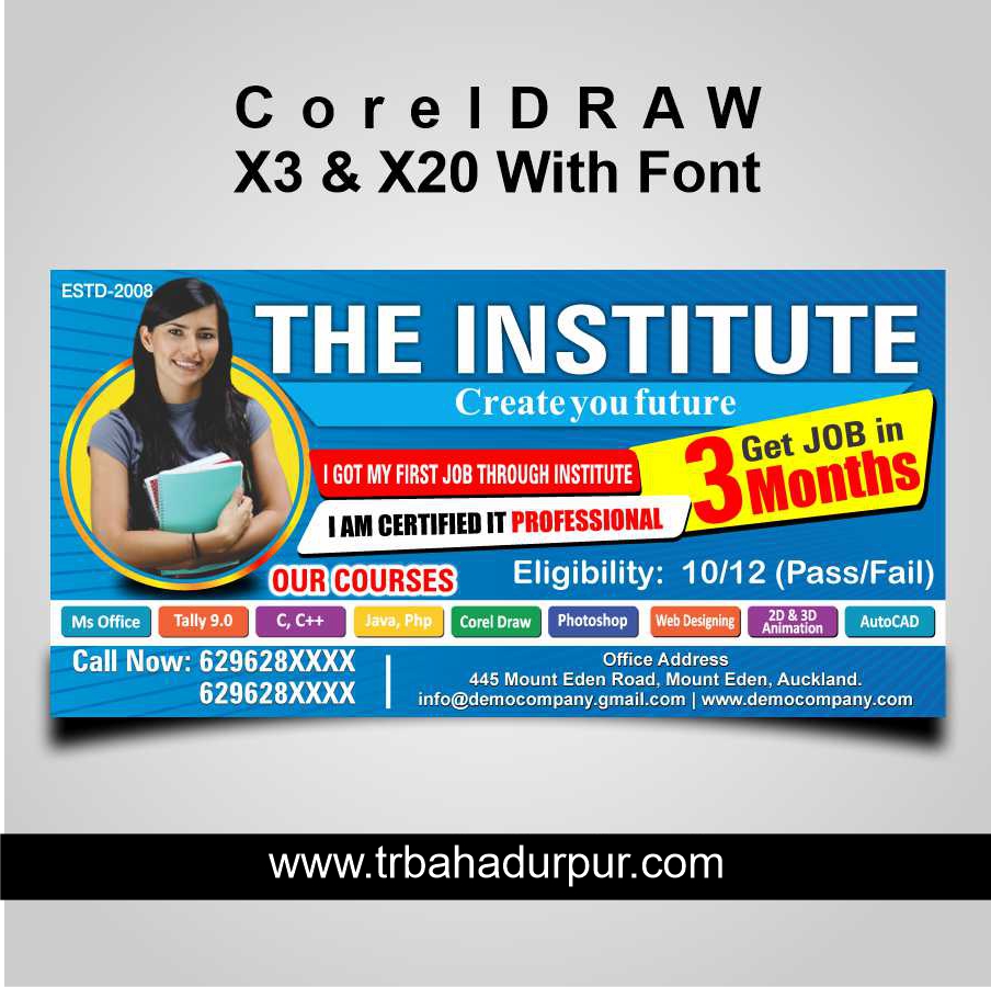 Institute Banner & Flex Design CDR File