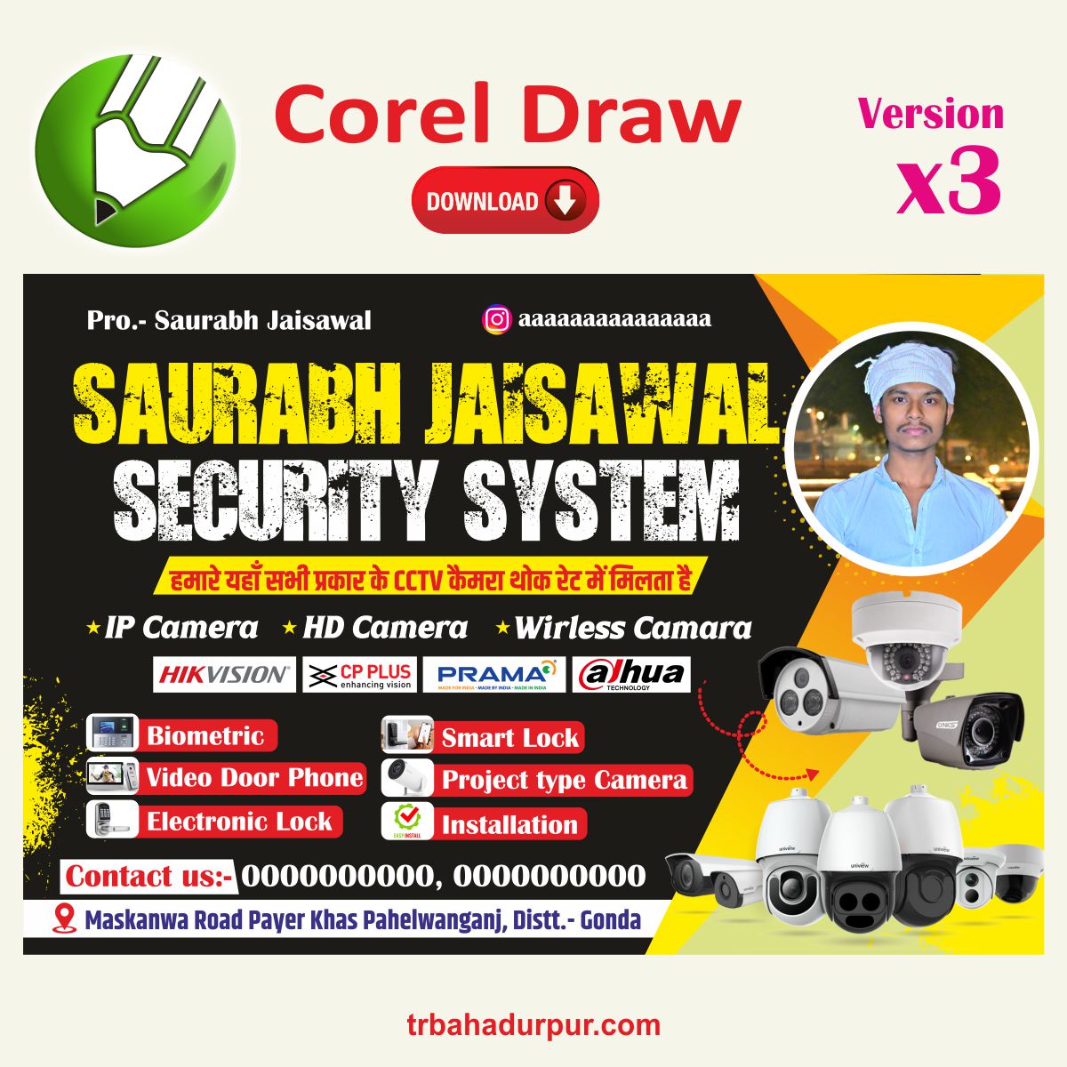 CCTV Shop Banner Design