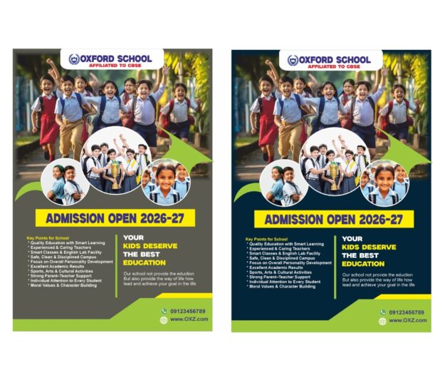 School Admission flyer