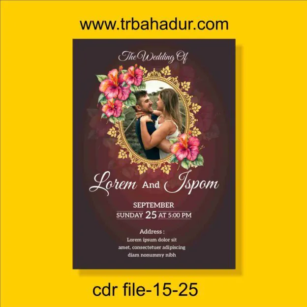 new degital weading card design