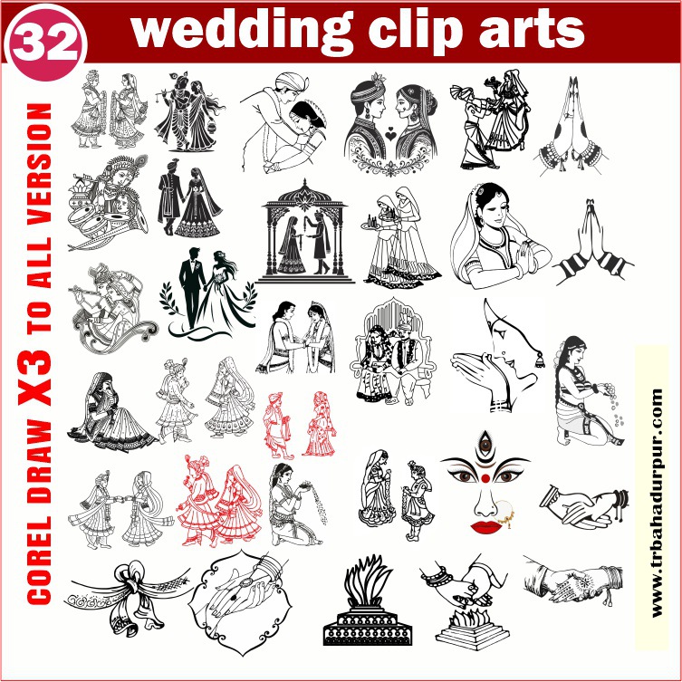 Latest And wedding clipart packge