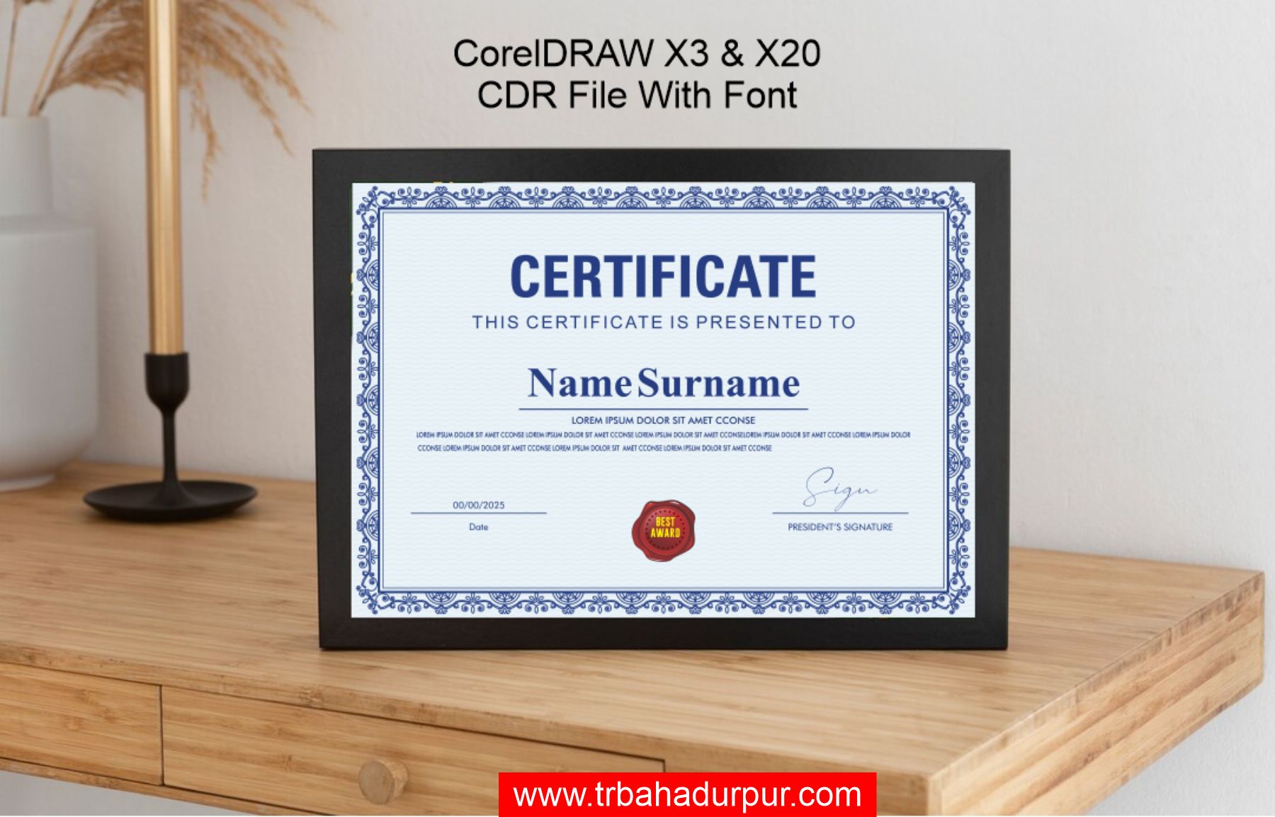 Certificate Template CDR File
