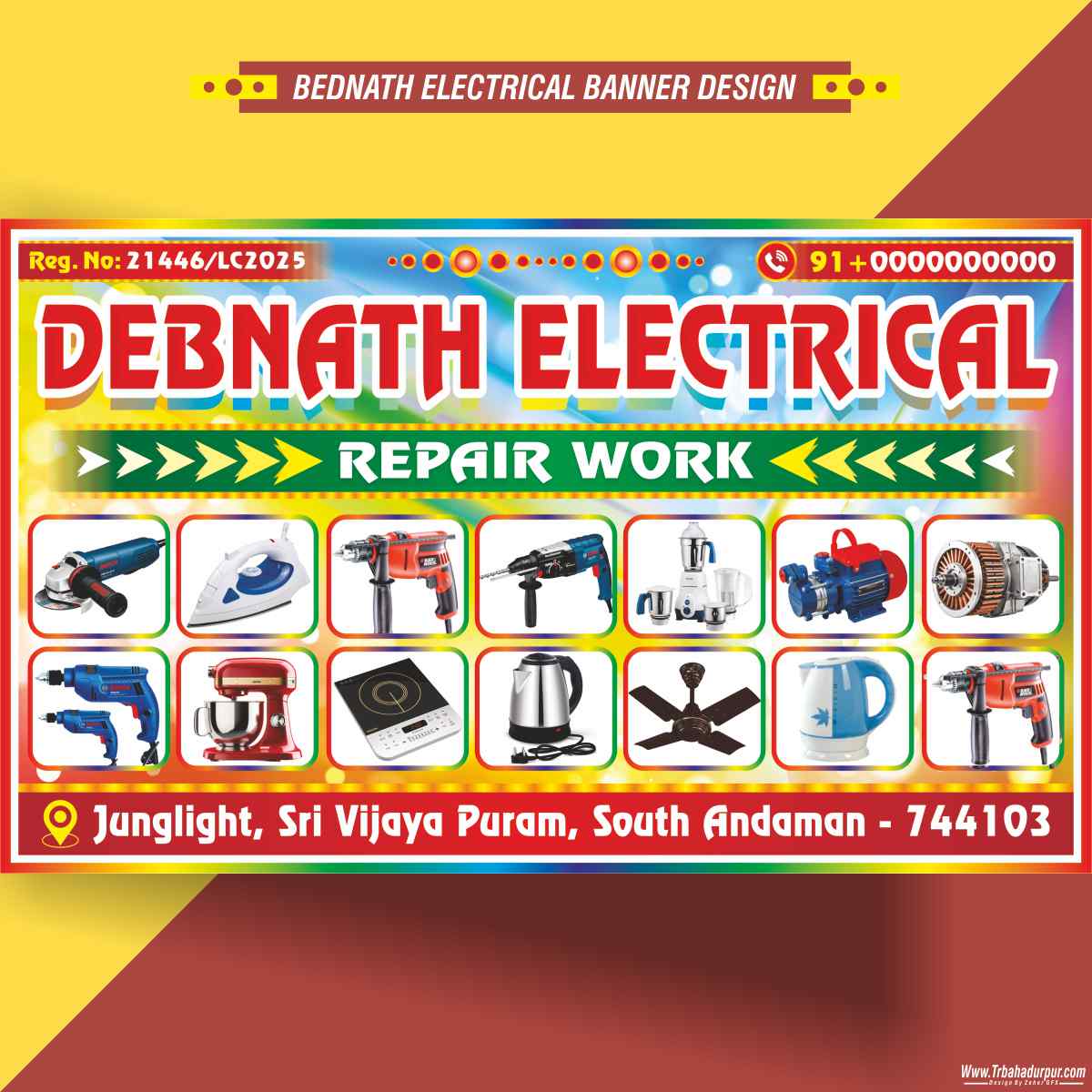 DEBNATH ELECTRICAL BANNER DESIGN CDR FILE