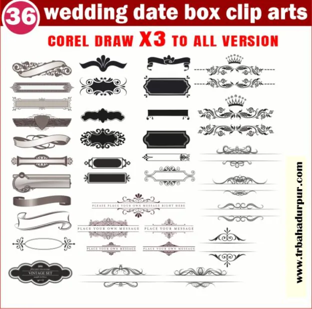 Latest And Date box clipart packge
