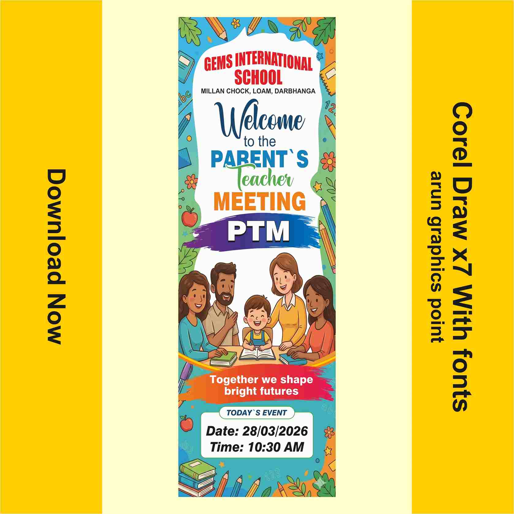 PTM School Banner Design | Parent`s Teacher Meeting Banner