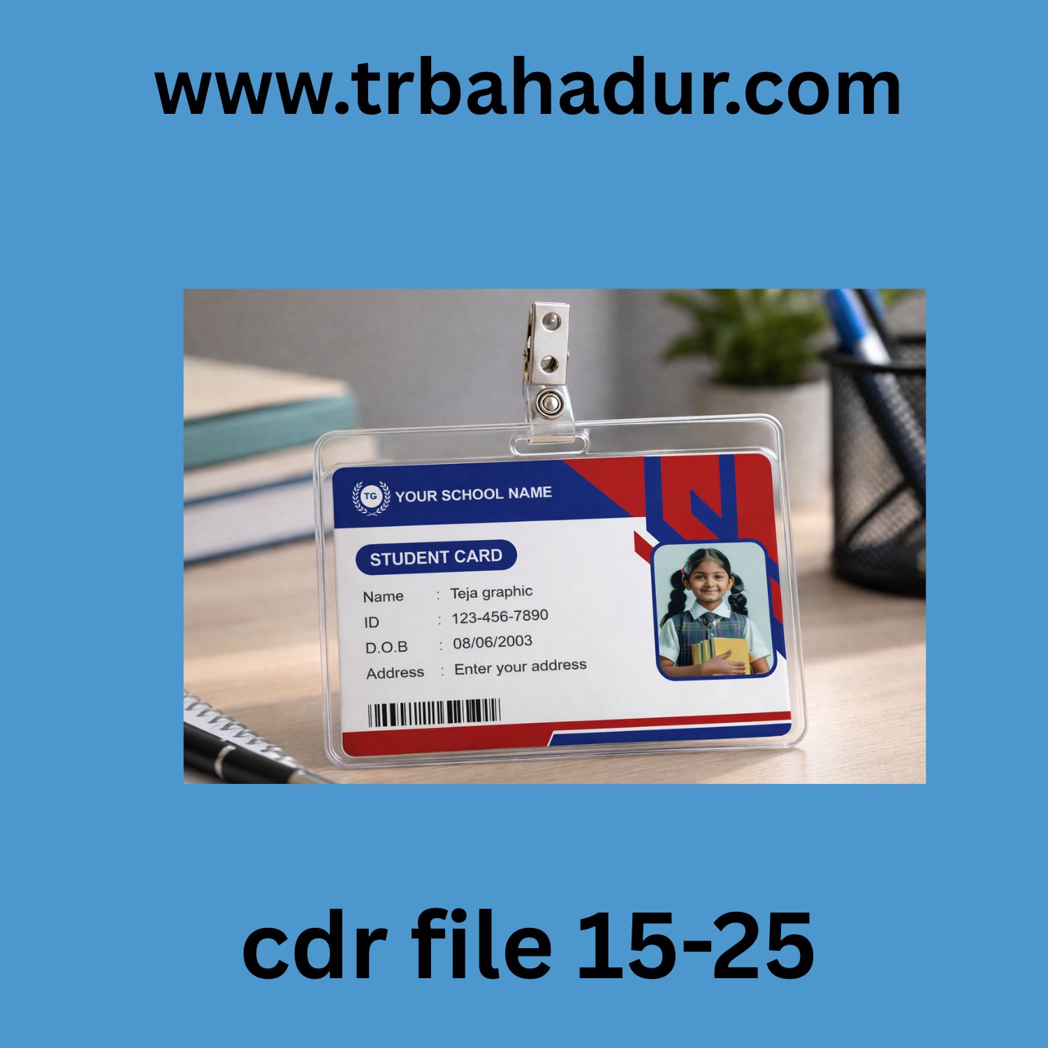 school id card design 2026