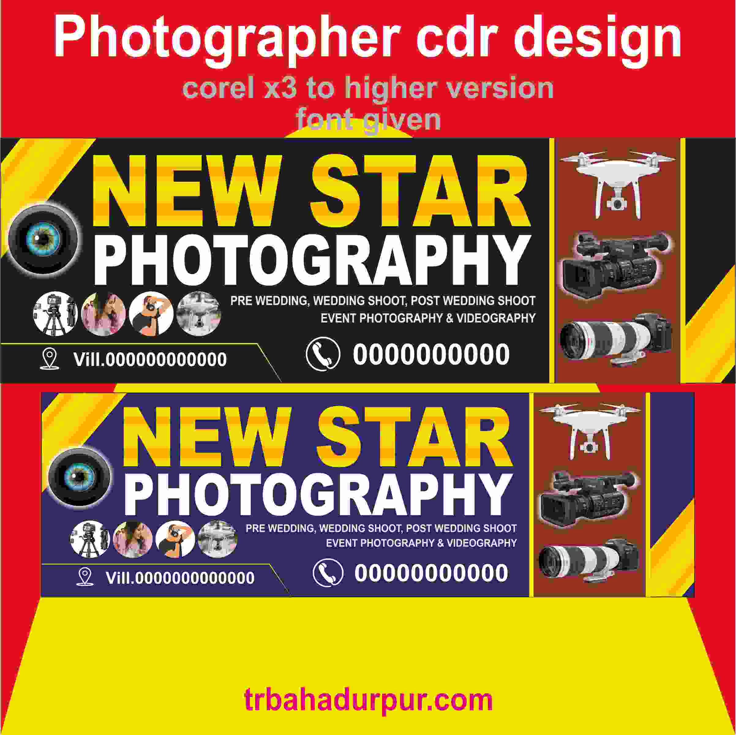 photographer latest cdr design