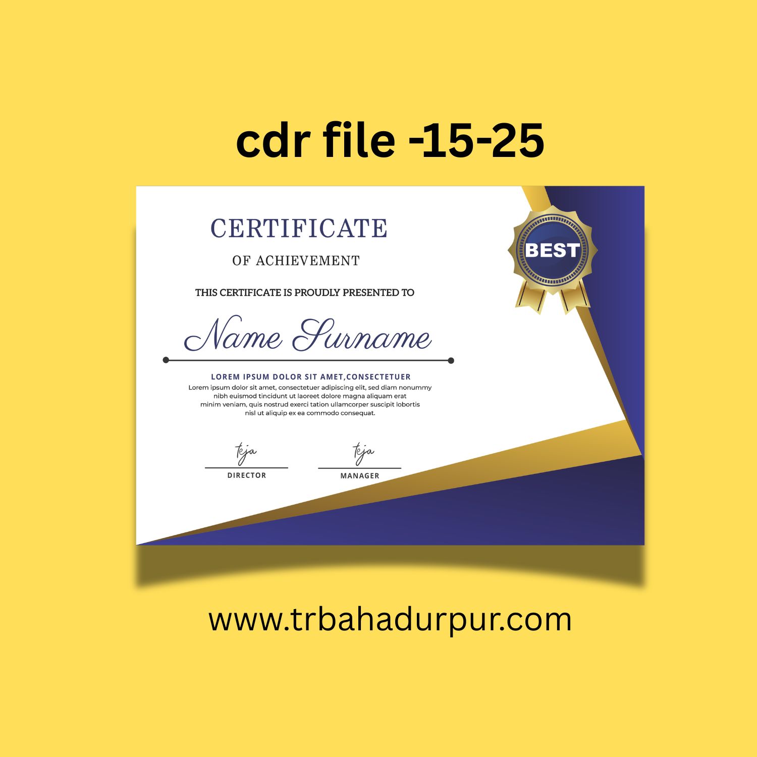 premium certificate design 2026