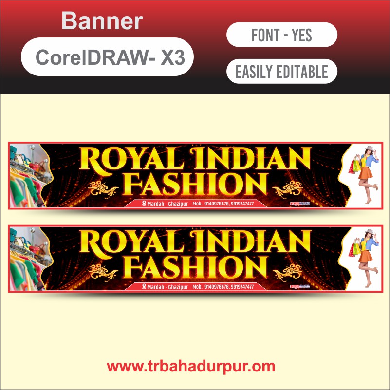 new royal indian fashion poster design