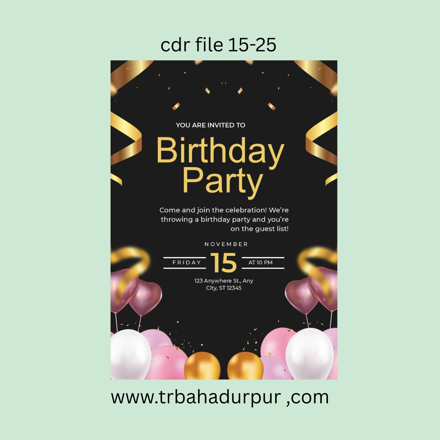 birthday invitation card design 2026