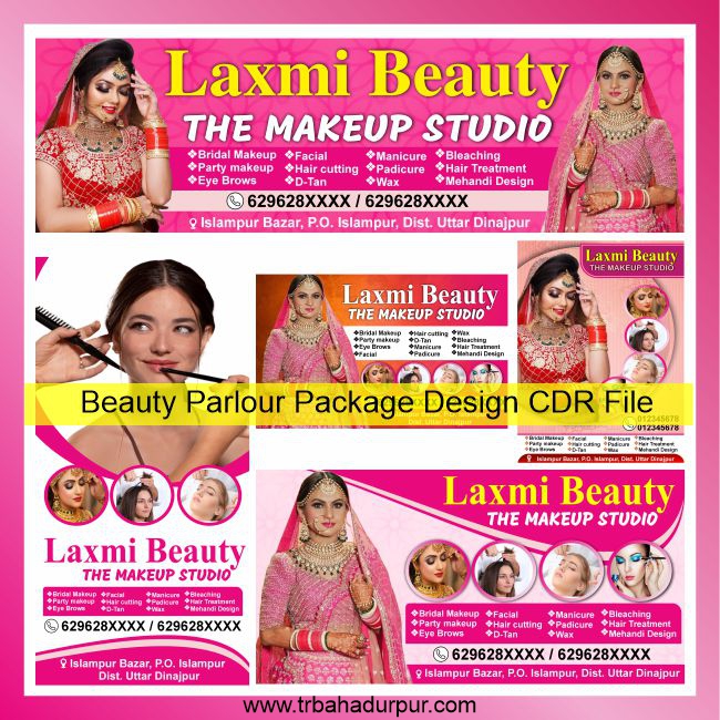 Beauty Parlour Package Design CDR File