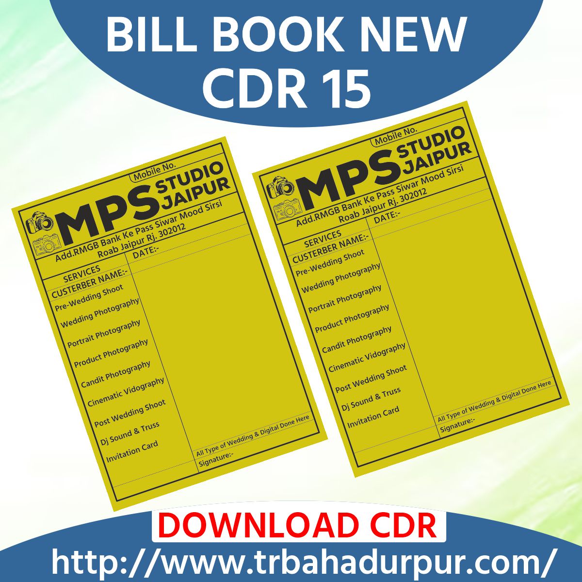 Billbook new desigin cdr