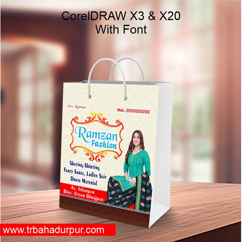 Cloth Shop Carry Bag CDR File