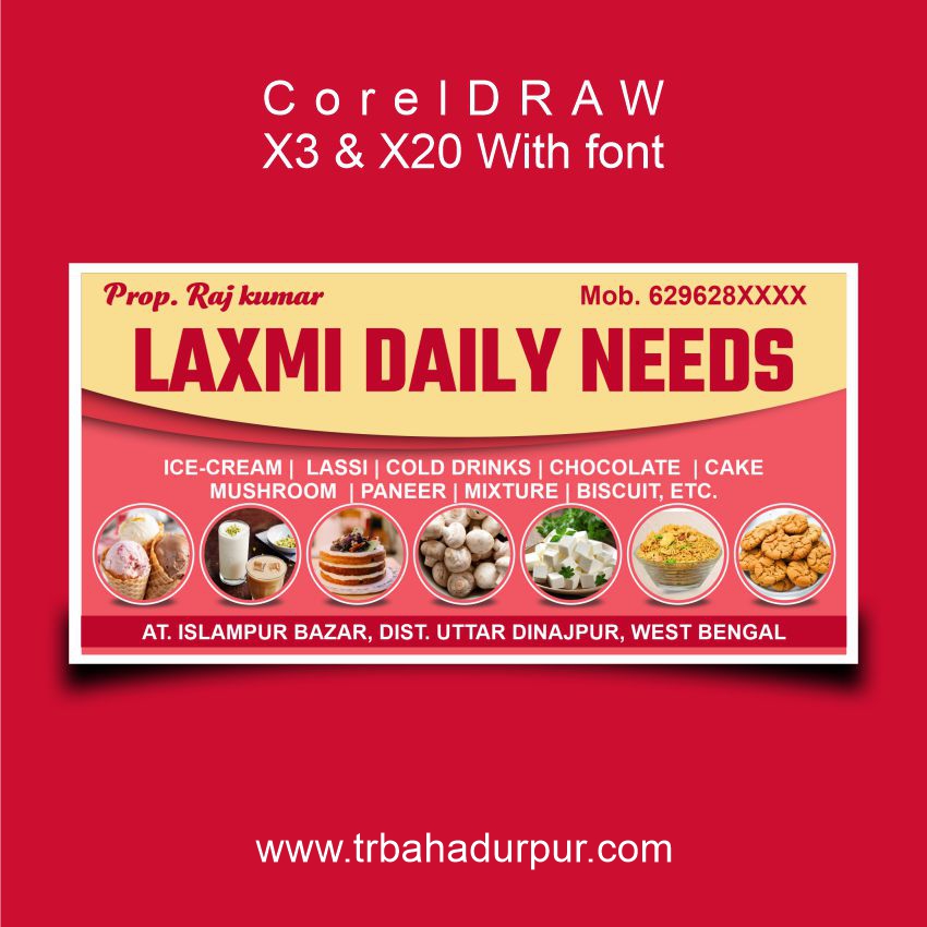 Daily Need Shop Banner & Flex CDR Fil