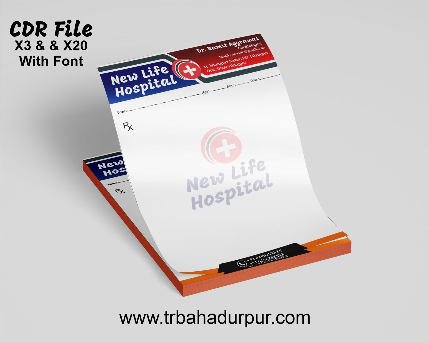 Hospital Pad Design CDR File