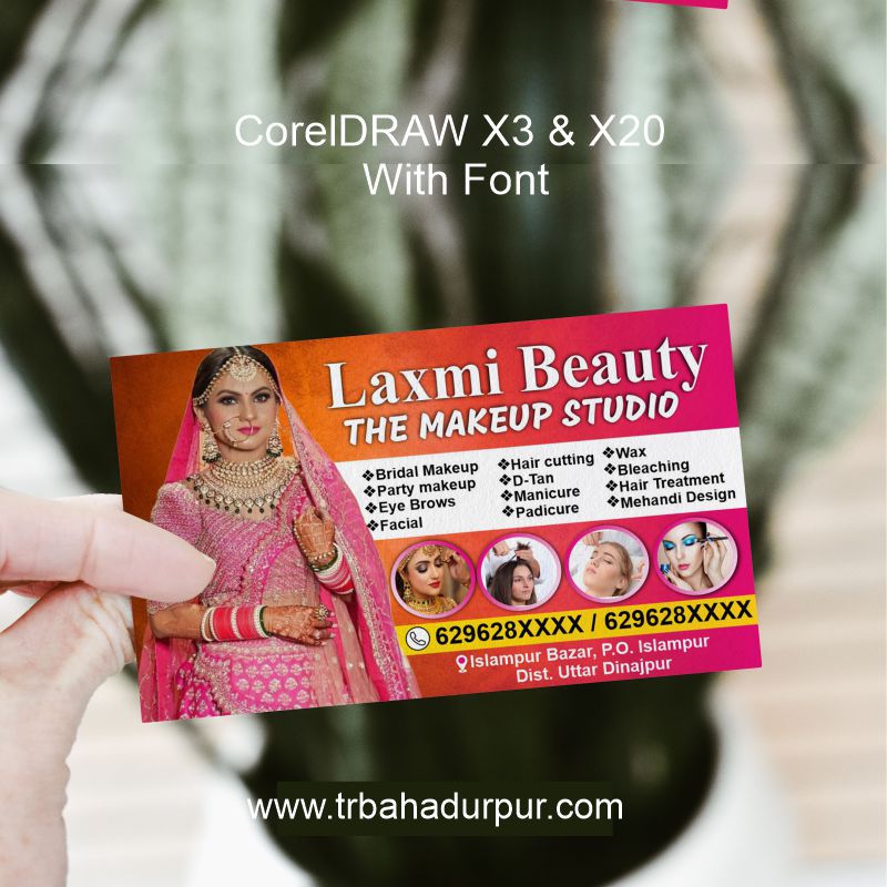 Makeup Studio Stand Banner CDR File