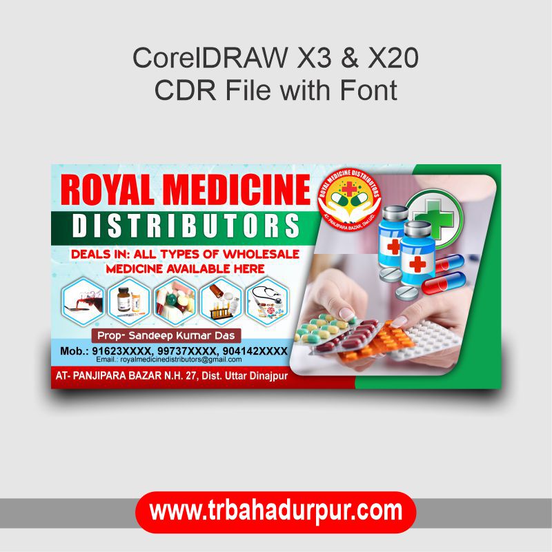 Medicine Distributors Banner CDR File