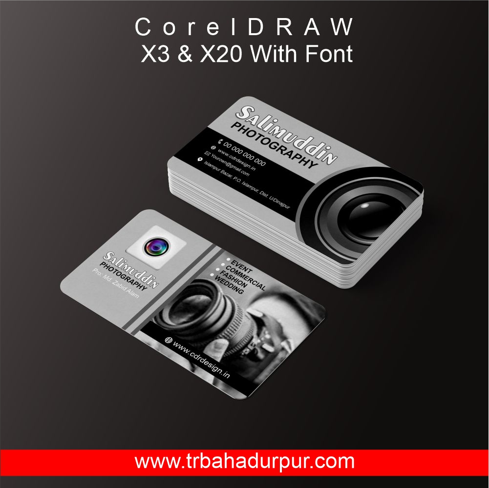 Photography Business Cards CDR File