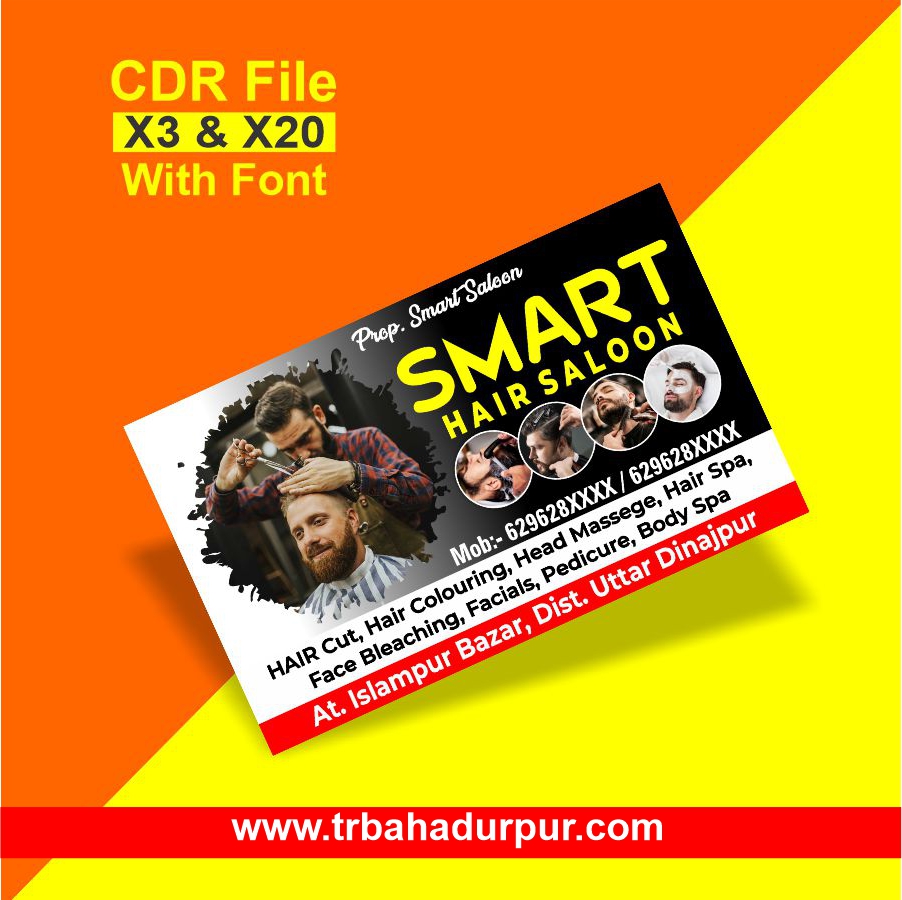 Salon Visiting Card CDR File