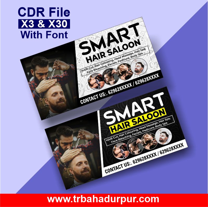 Smart Saloon Banner CDR File