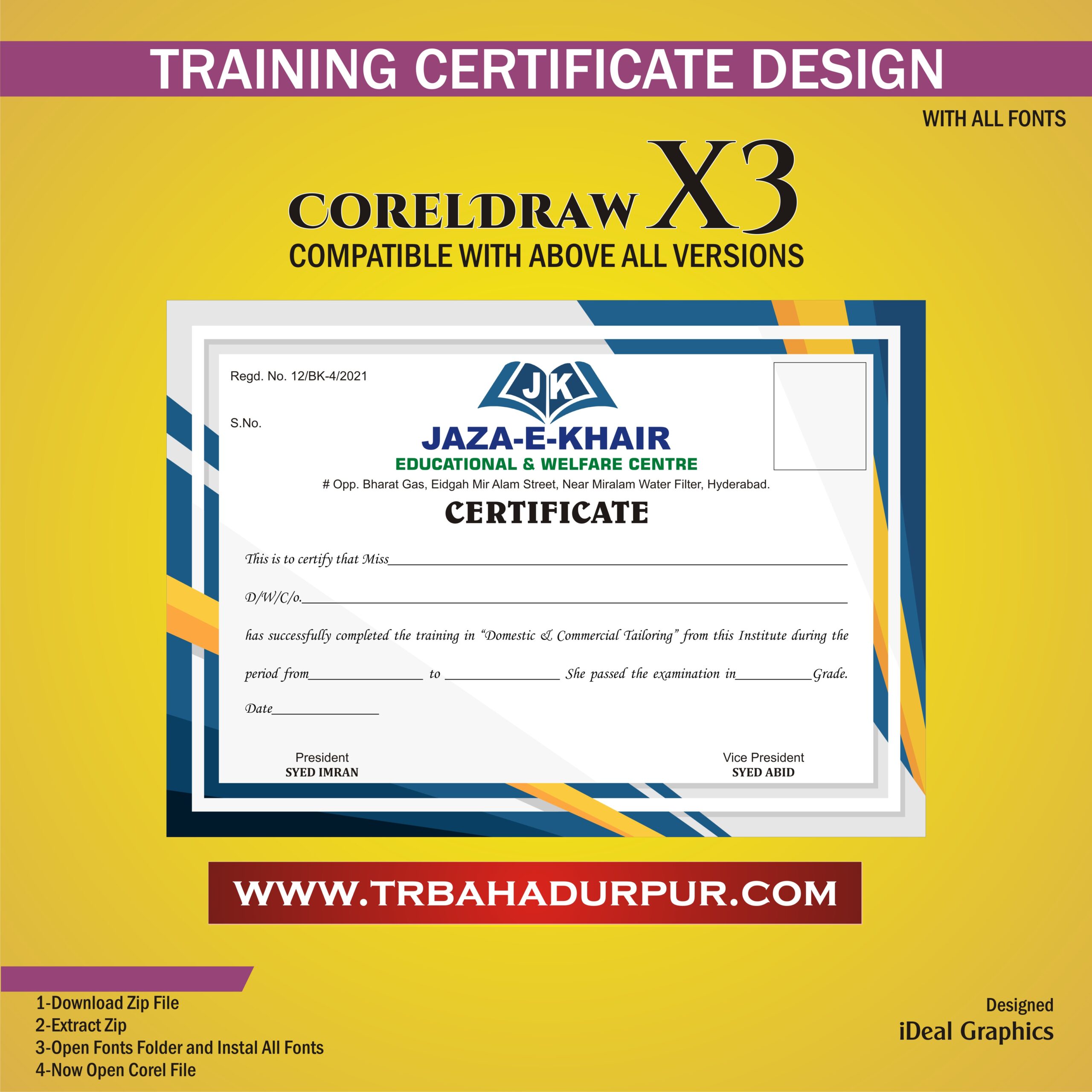 Latest Training and Course Completion Certificate