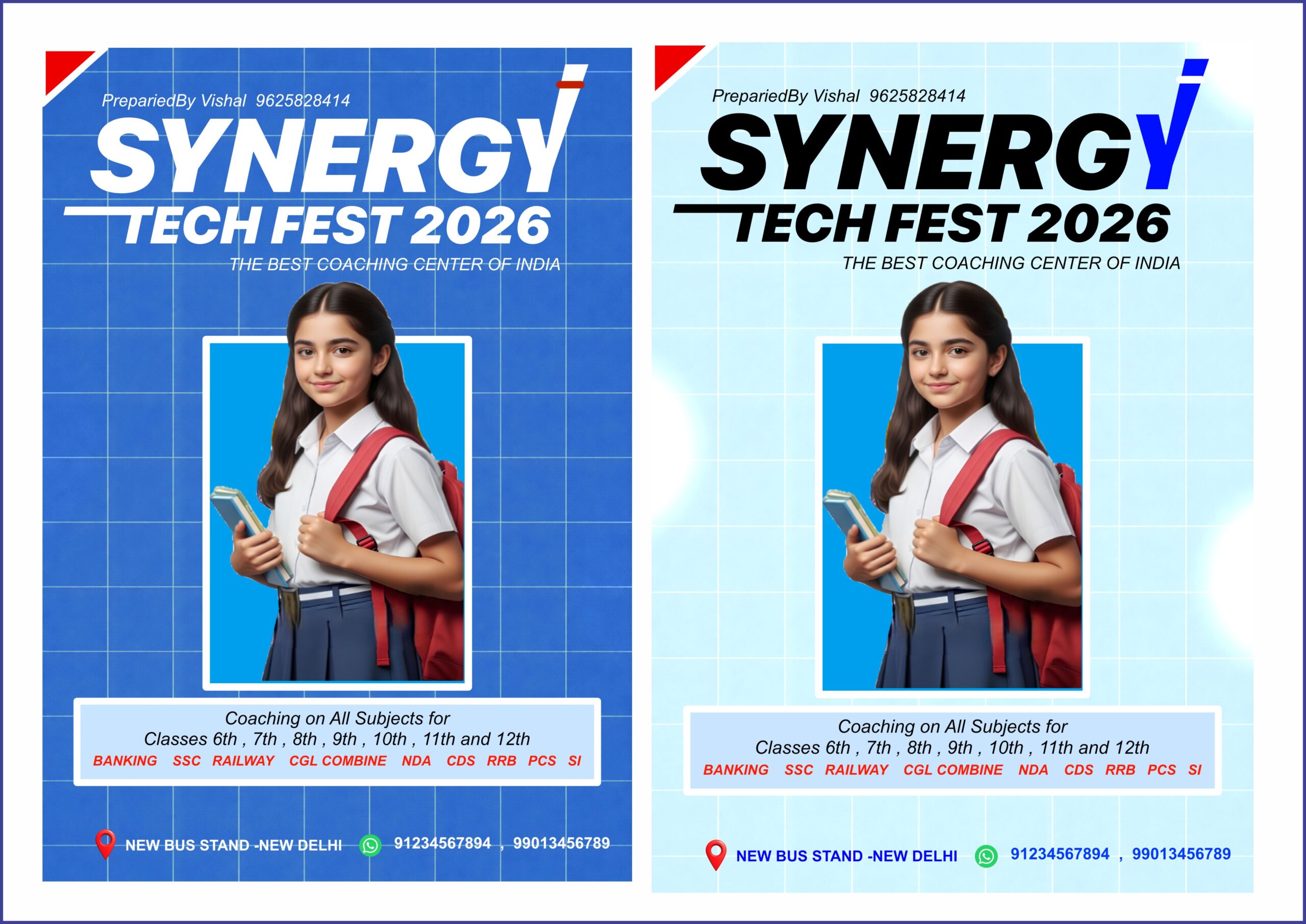 school flyer PSD file with font