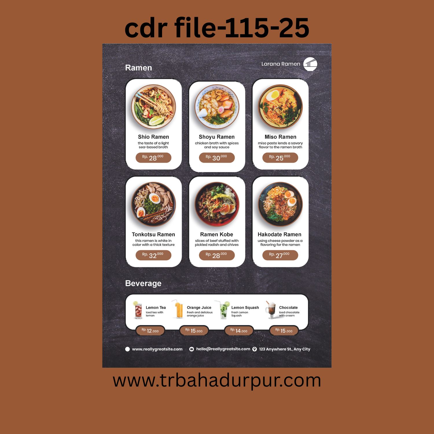 menu card design 2026