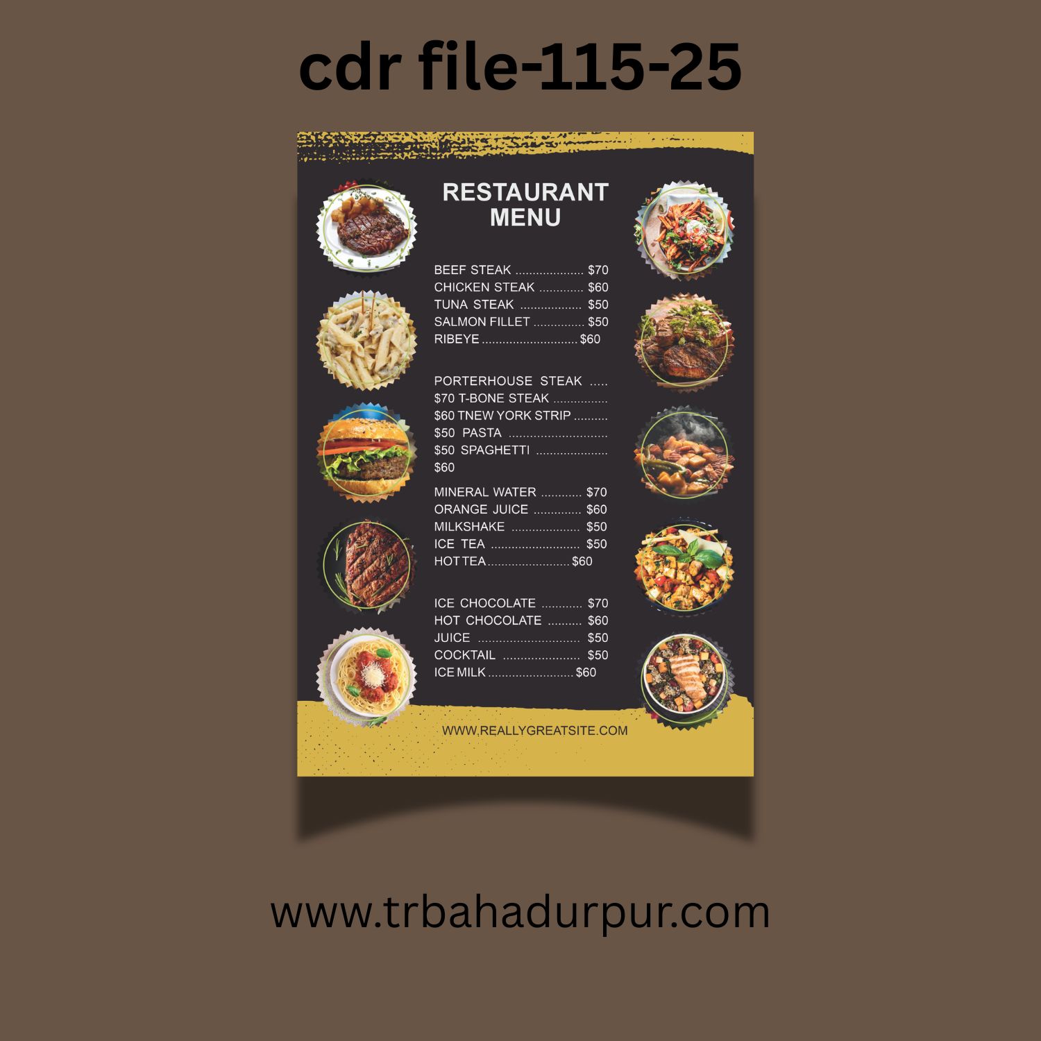 restaurent menu card design 2026