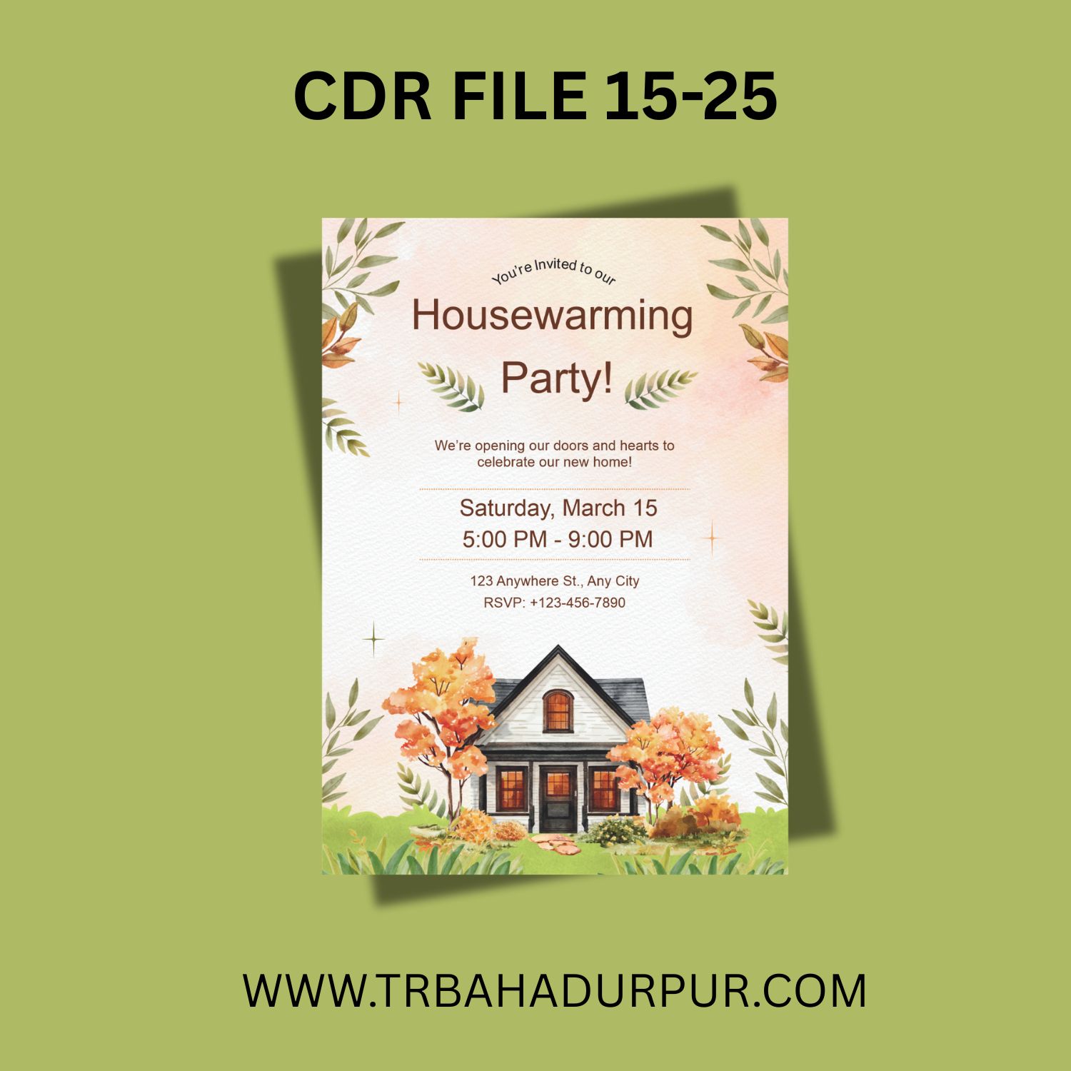 home opning invitation card